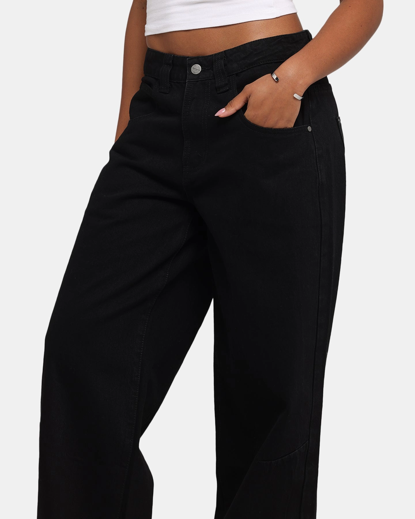 Fit Comfort Soft Texture Saint Morta Amplus Jeans Black Stonewash