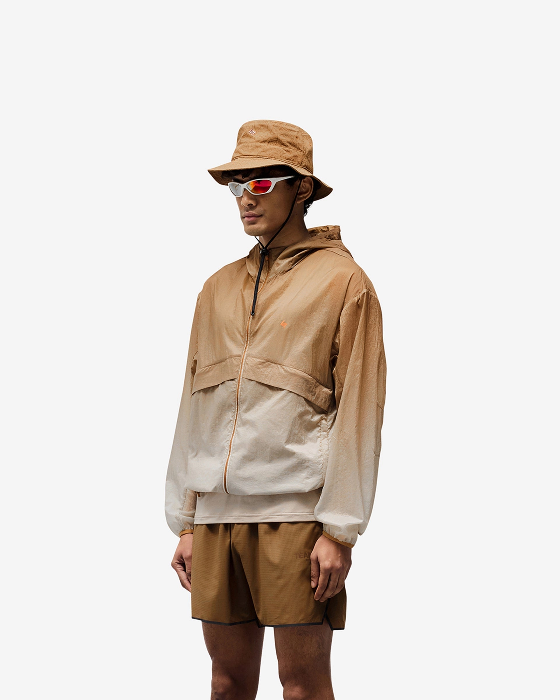 247 Hooded Training Jacket - Ombre Glow In The Dark Accents AdjustableDrawcordHem