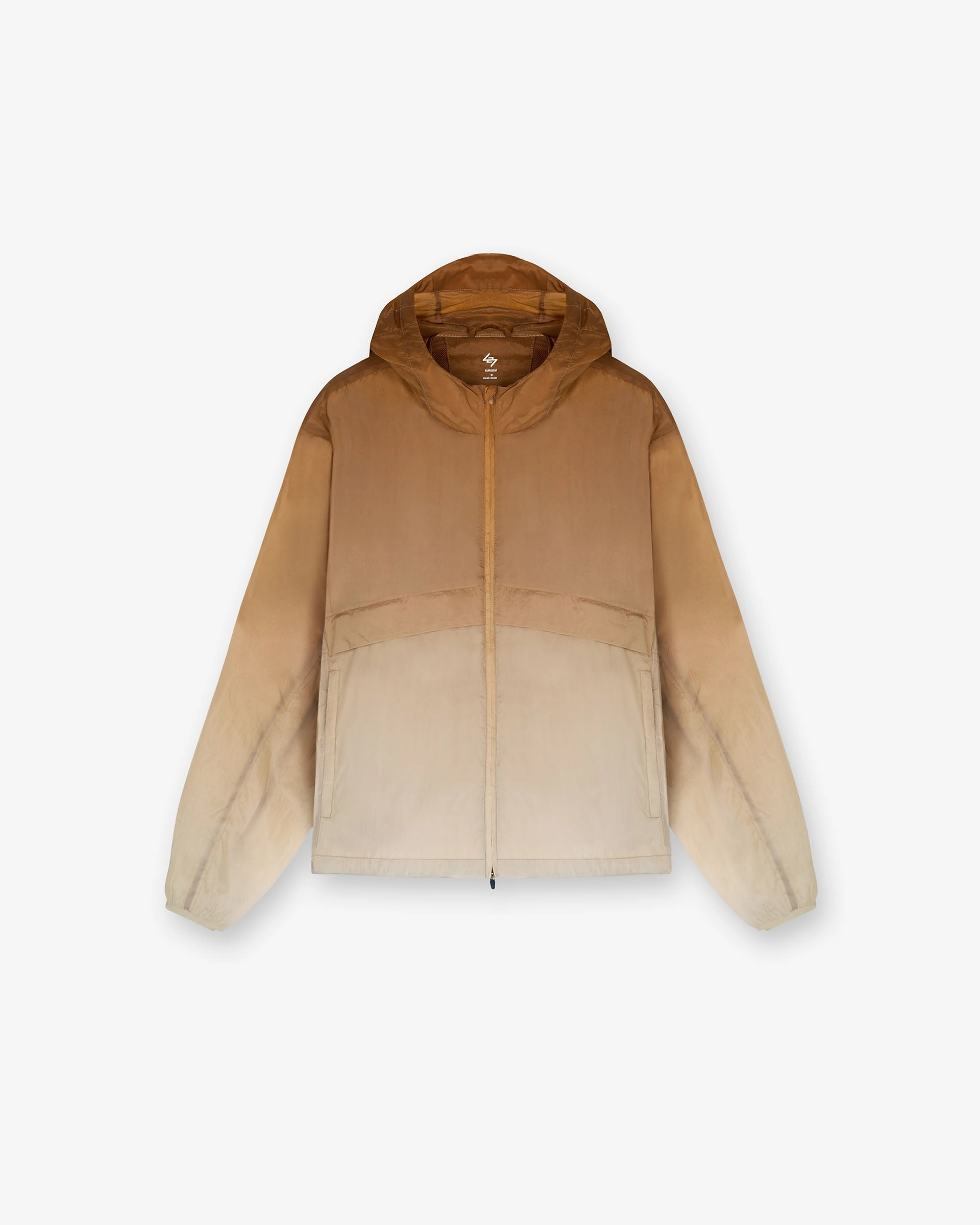 247 Hooded Training Jacket - Ombre StretchableMaterial Wet Wicking