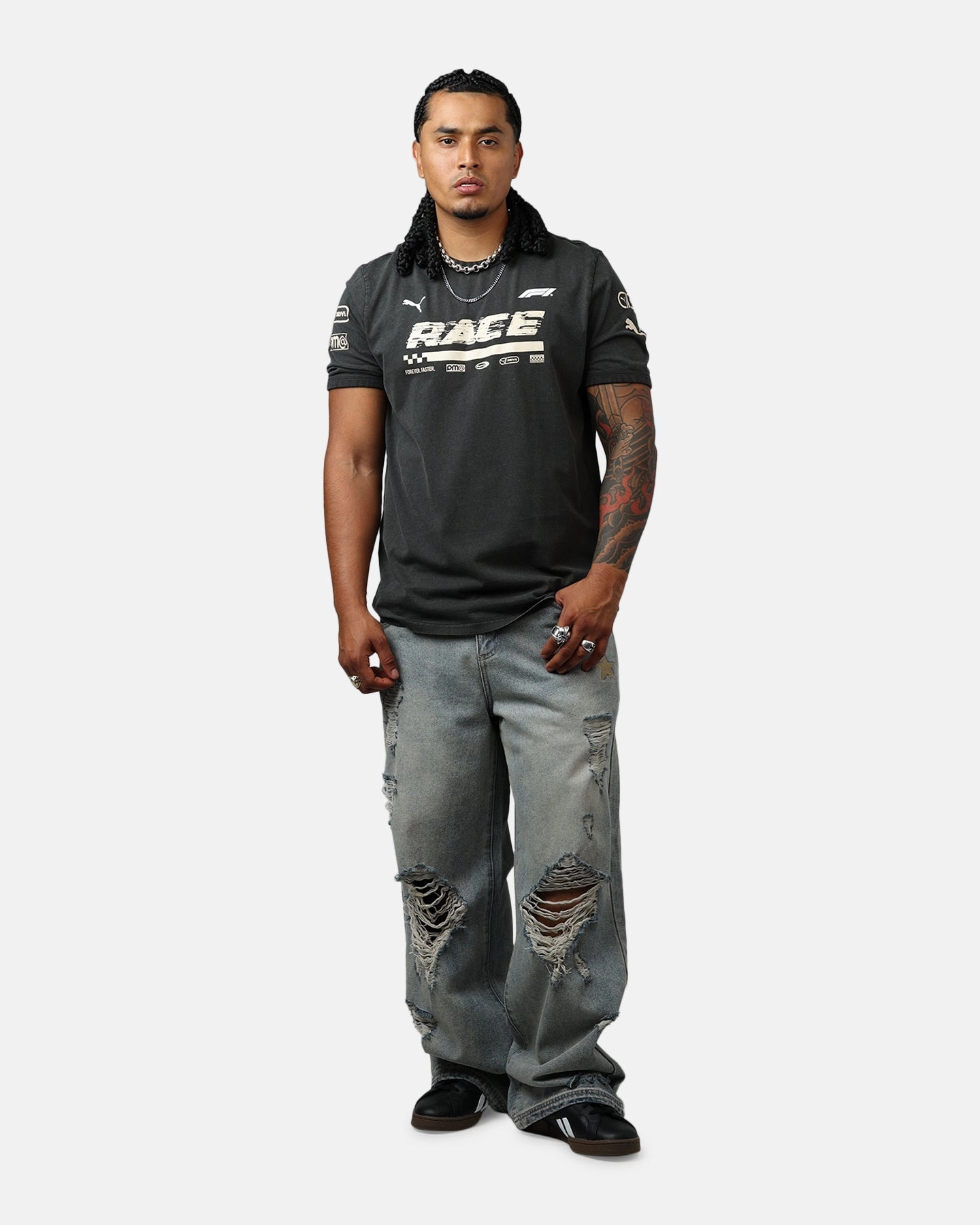 SeamlessDesign Puma F1 Ringer T-Shirt Black