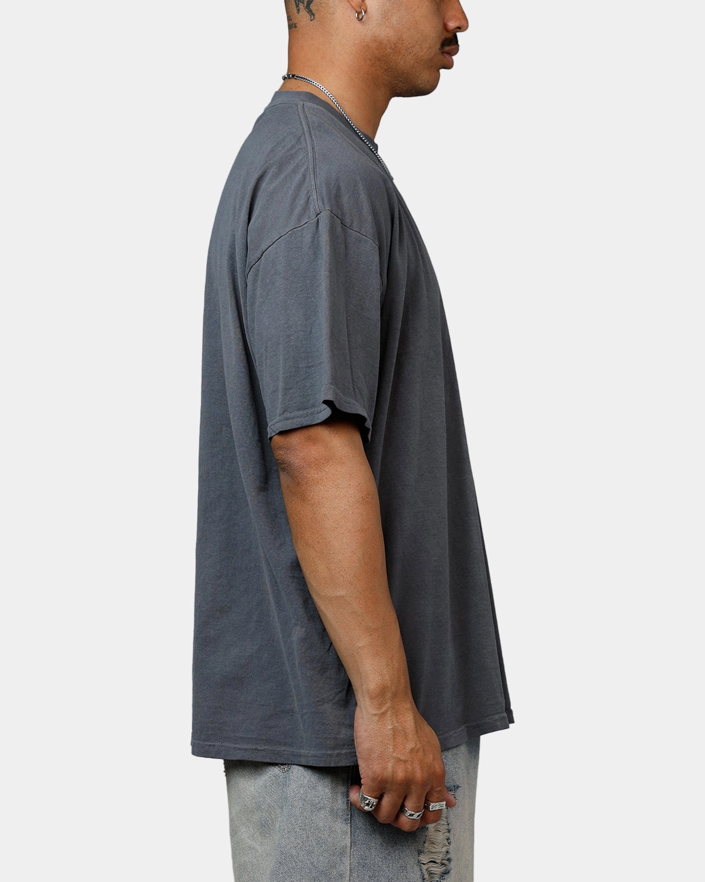 Circular Knit Technology Saint Morta Black Doves Heavyweight T-Shirt Washed Charcoal