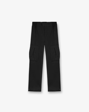 Flat Lock Seams Tech Cargo Pant - Jet Black