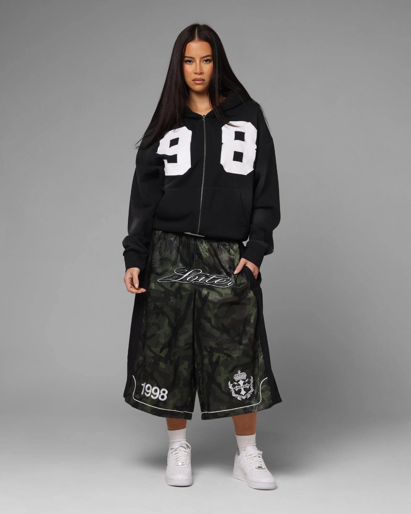 HeatRegulating Loiter Fight Club 3 Quarter Shorts Woodland Camo