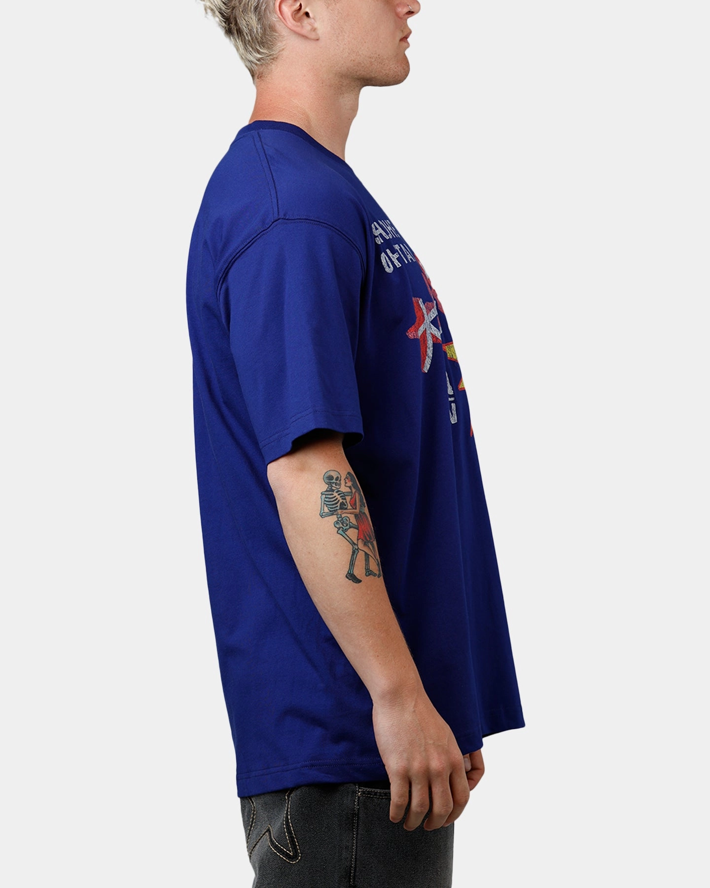 New Era Los Angeles Dodgers Ohtani T-Shirt Blue ThermalInsulation Flexible Shoulder Gusset