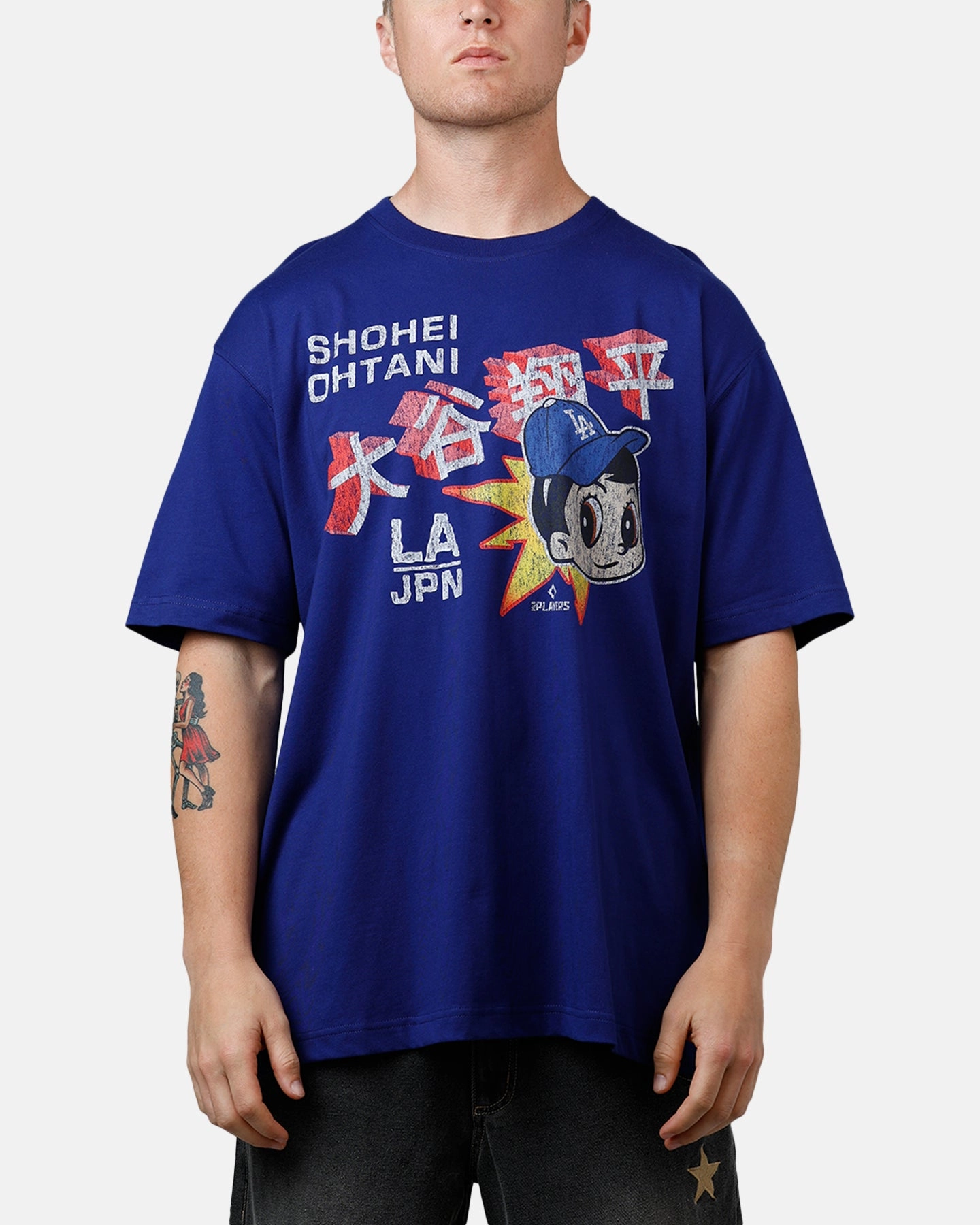 FrictionResistantEdges New Era Los Angeles Dodgers Ohtani T-Shirt Blue