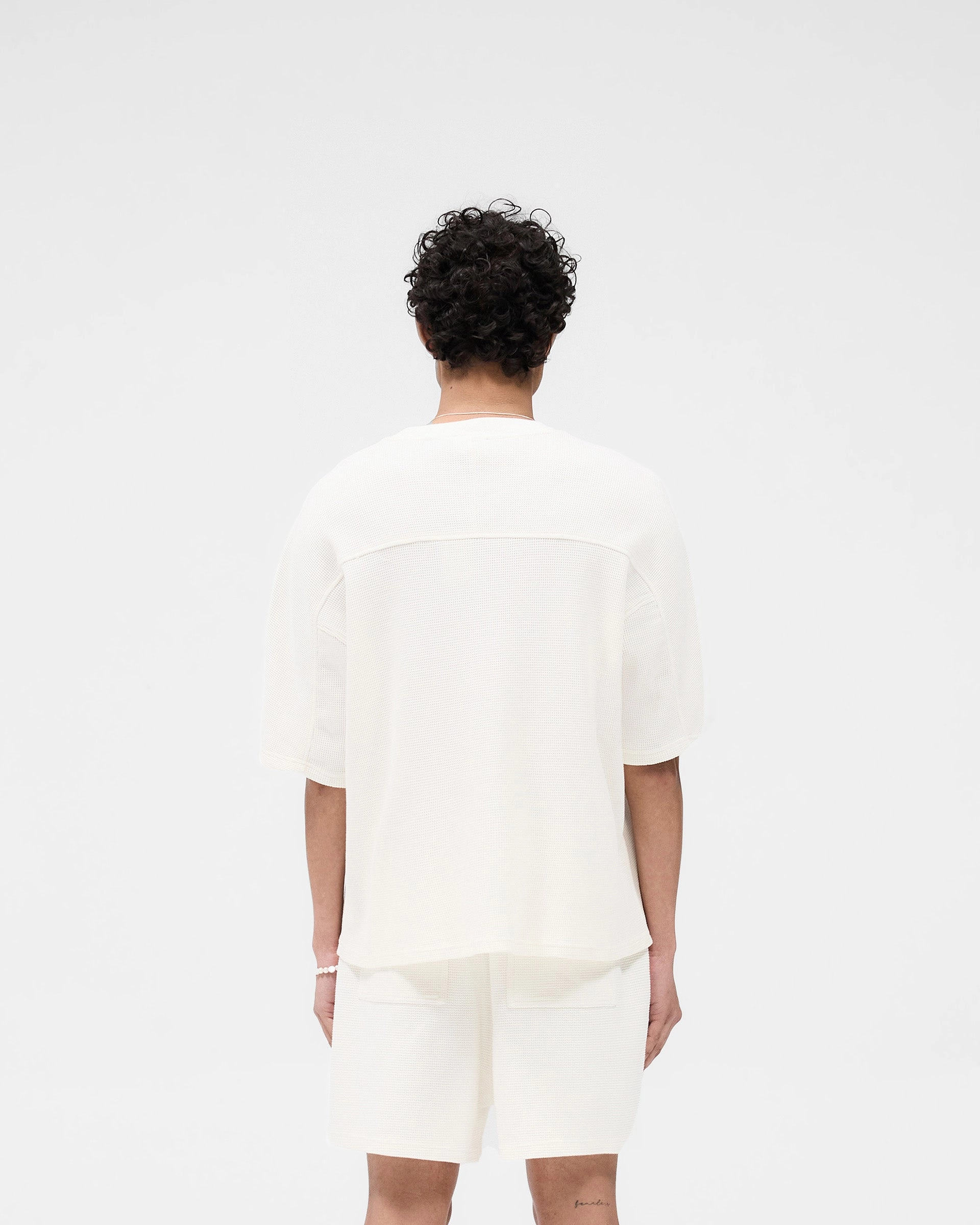 Waffle T-Shirt - Flat White Non Irritating Collar