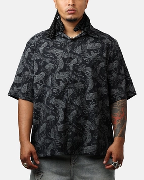 Denim Shirt Saint Morta Year Of The Snake Button Up Shirt Black/Grey
