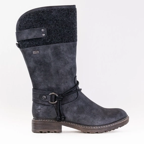 Rieker Dominika 94774 (Women's) - Black Eco Material All Day Wear