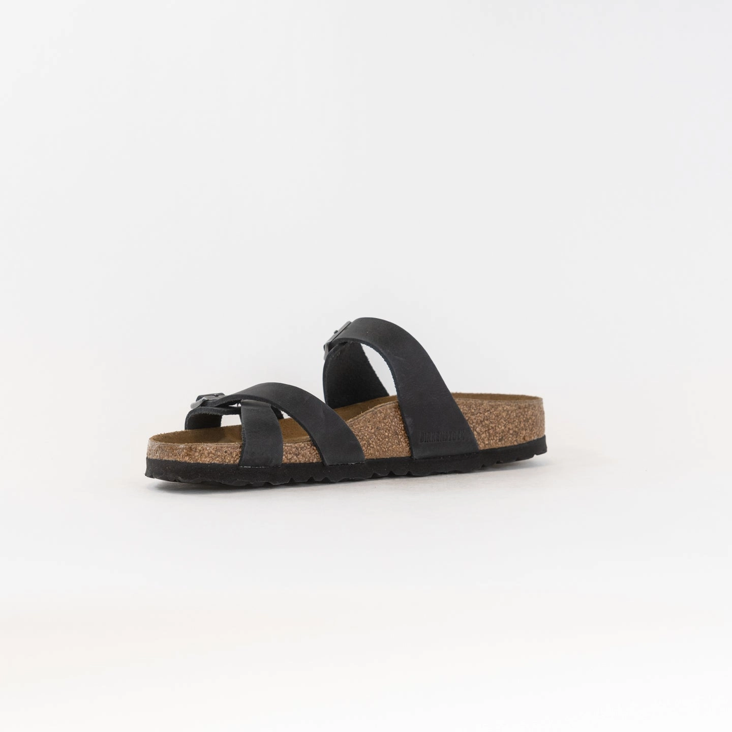 Birkenstock Franca Oiled Leather (Women's) - Black Leather Flexible Layers