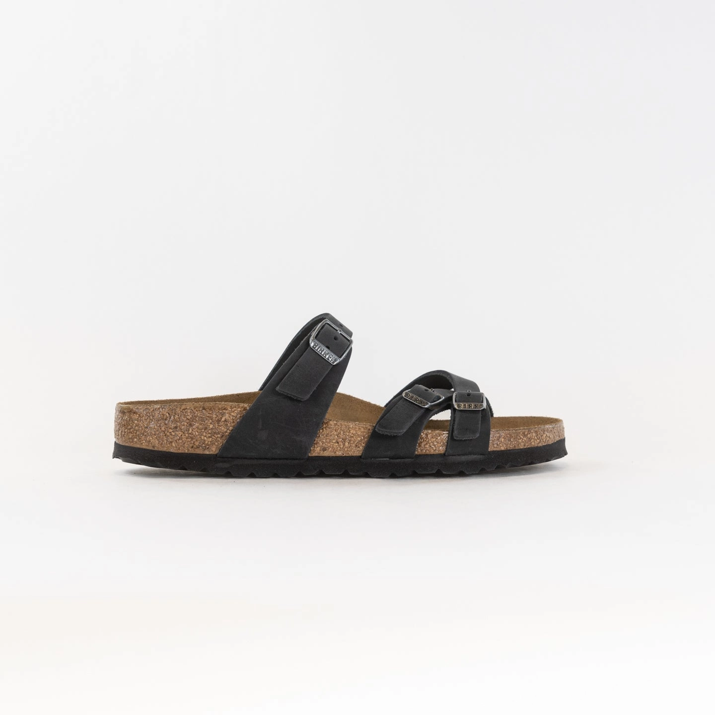 All Gender Birkenstock Franca Oiled Leather (Women's) - Black Leather