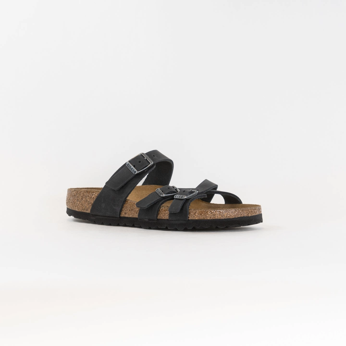 Birkenstock Franca Oiled Leather (Women's) - Black Leather Resort Ready