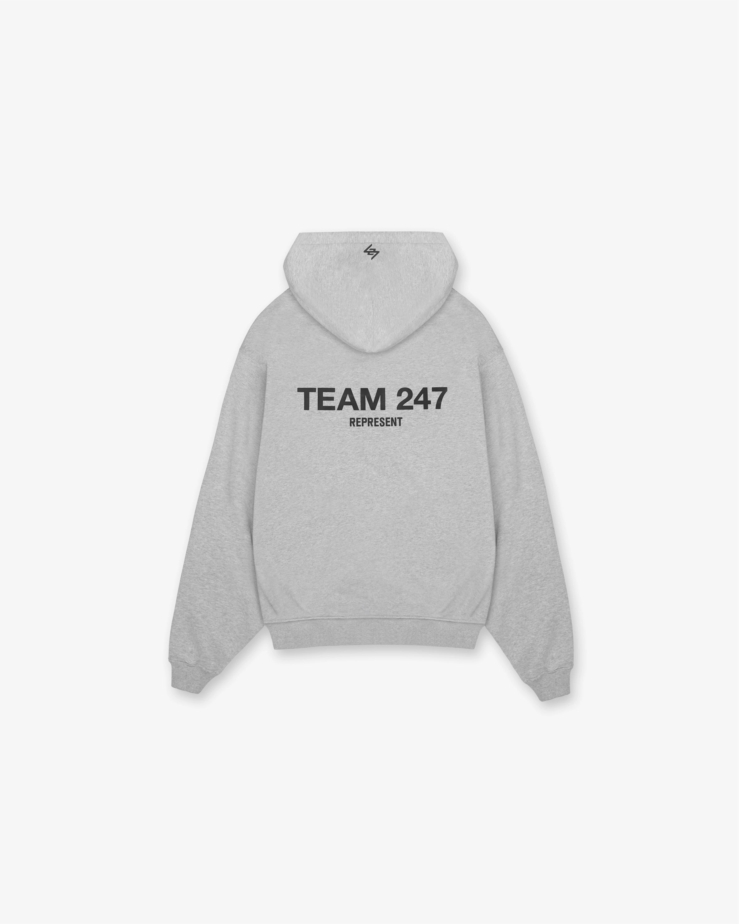 All-Season Wear Reinforced Elbows Team 247 Oversized Hoodie - Ash Grey