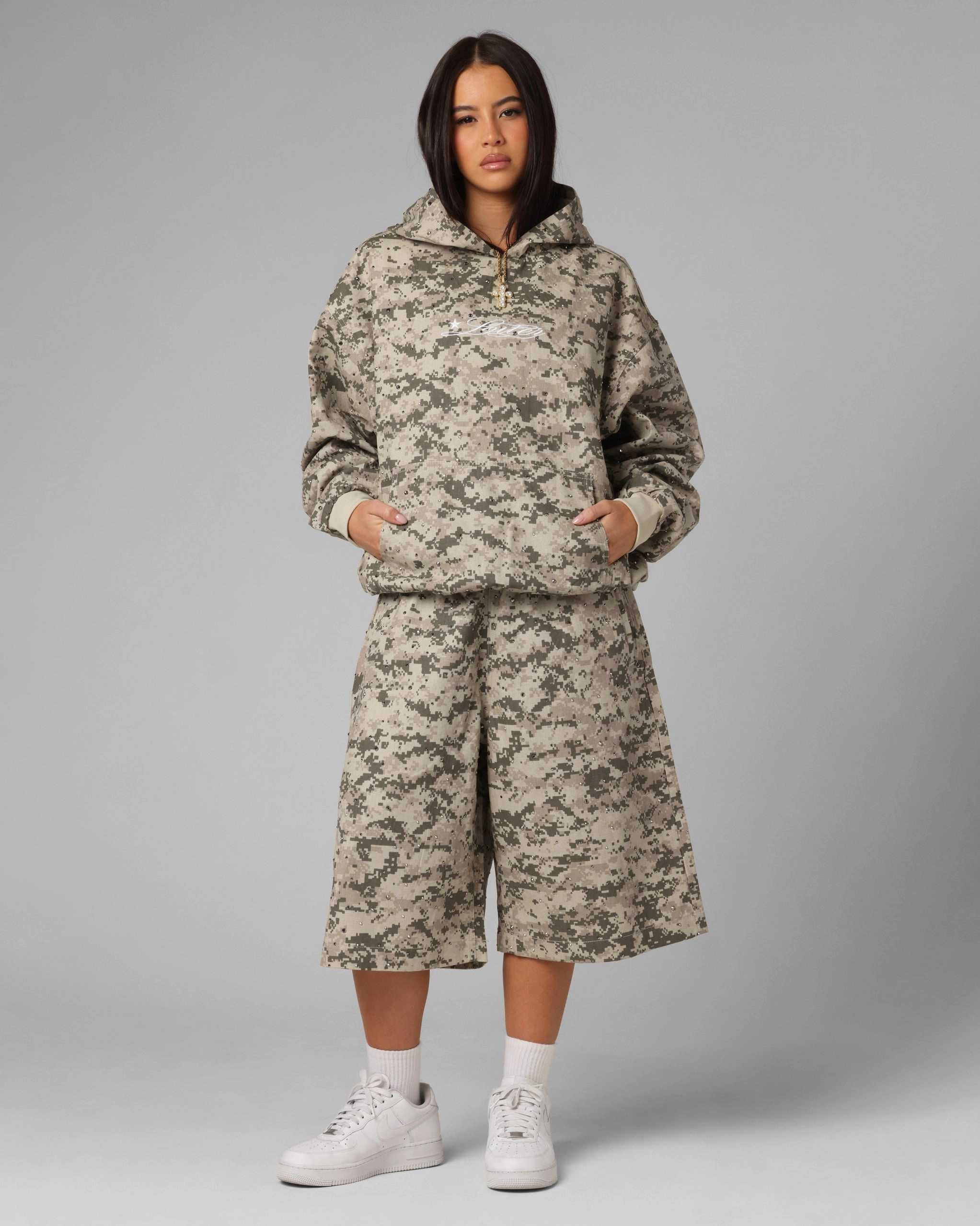 Loiter Hail Storm Premium Hoodie Digi Camo PaddedInsulation