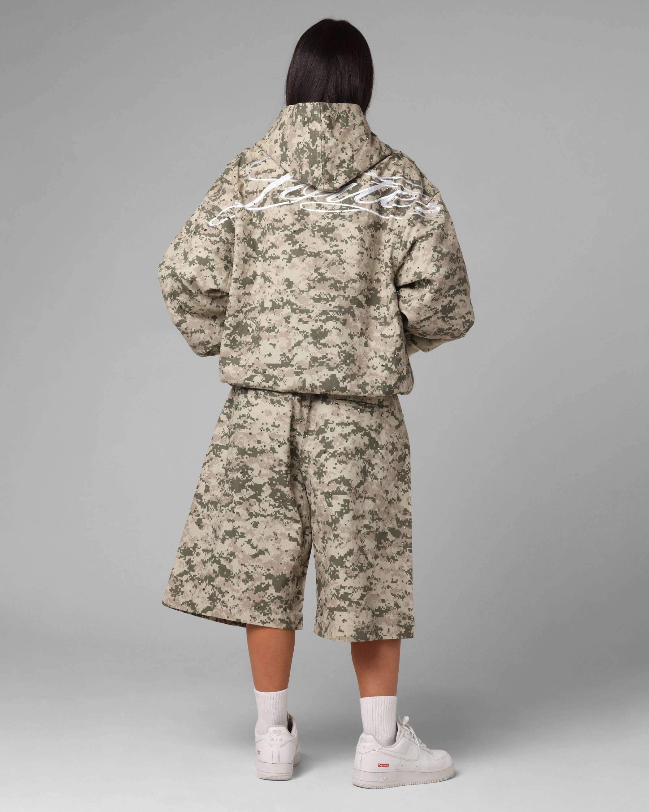 FadeResistantTechnology Loiter Hail Storm Premium Hoodie Digi Camo