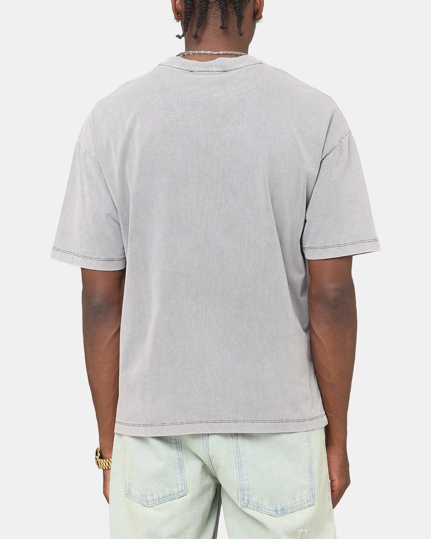 Criminal Damage Horseshoe T-Shirt Washed Black Comfortable Look Flexible Material