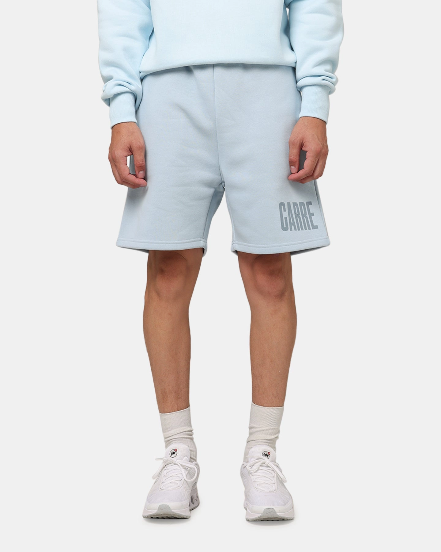 Elastic waist Carre Premium Essentials Sweat Shorts Baby Blue