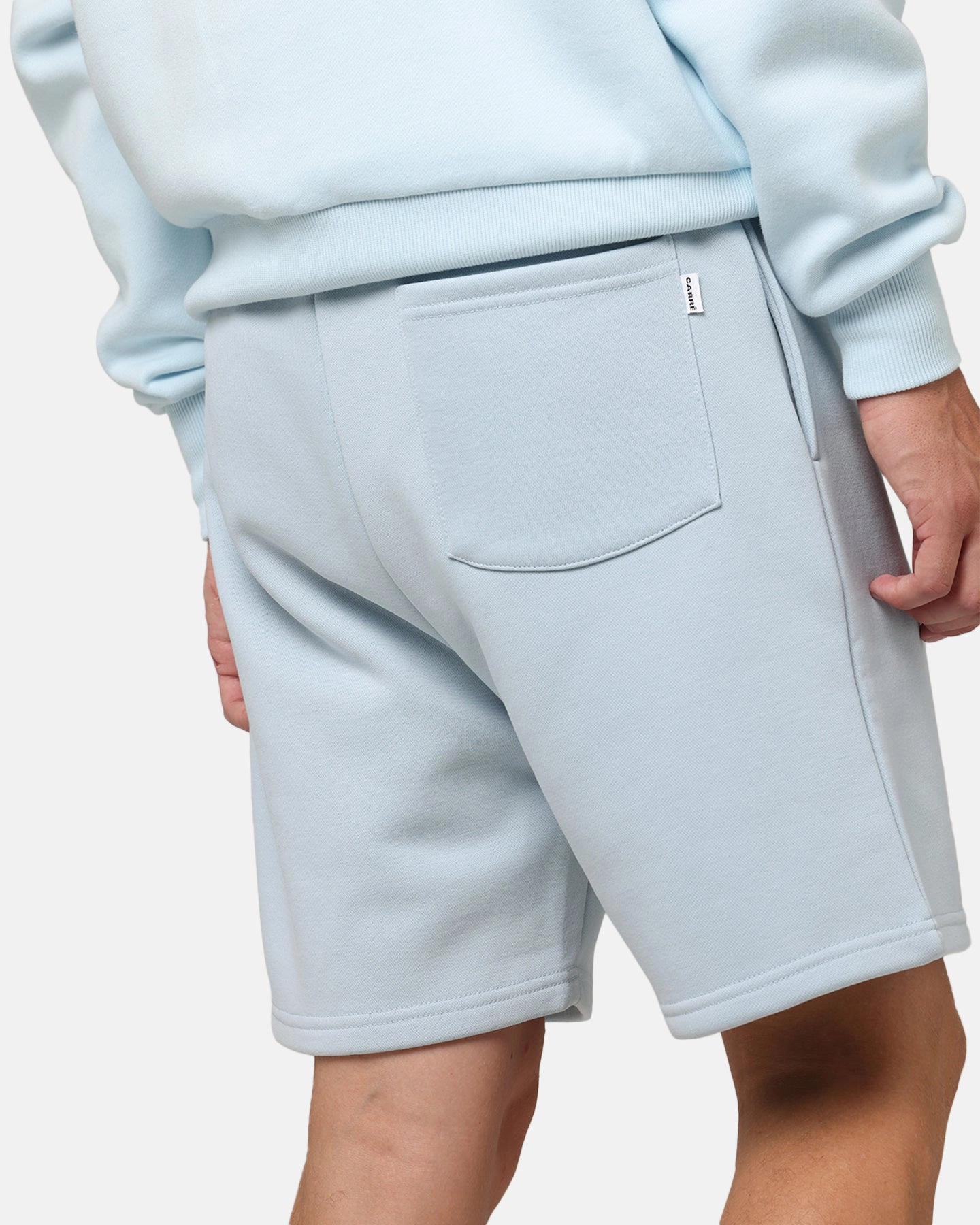 Athletic Comfort Daily Motion Carre Premium Essentials Sweat Shorts Baby Blue