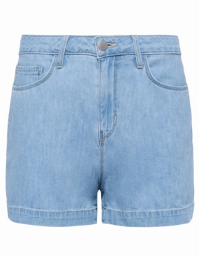 Relaxed Feel L'AGENCE Gina High Rise Denim Shorts in Dakota-SALE