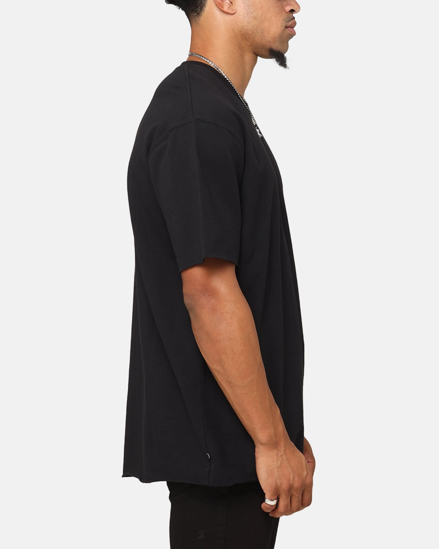 Hypoallergenic fabric Saint Morta Gothic Monogram Box T-Shirt Black