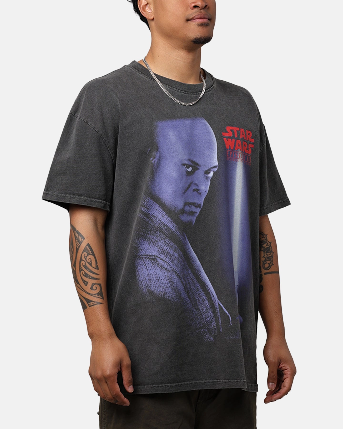 Formal Wear NoiseReduciting Zipper Star Wars Episode III '05 Heavyweight Vintage T-Shirt Black Wash