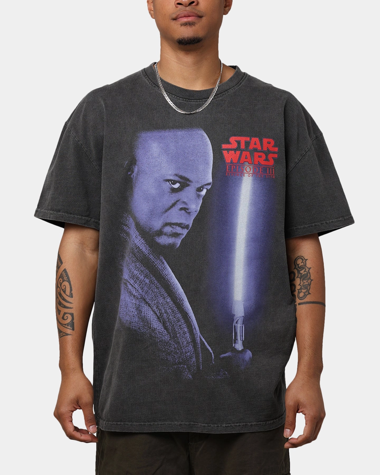 Breathable3DKnit Star Wars Episode III '05 Heavyweight Vintage T-Shirt Black Wash