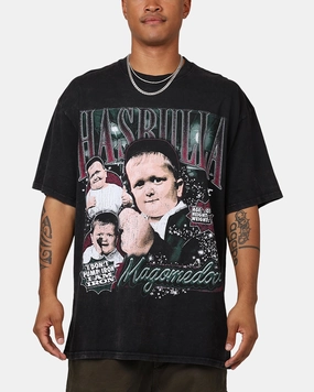 Breathable mesh panel UFC By Goat Crew Hasbulla Vintage T-Shirt Black Acidwash