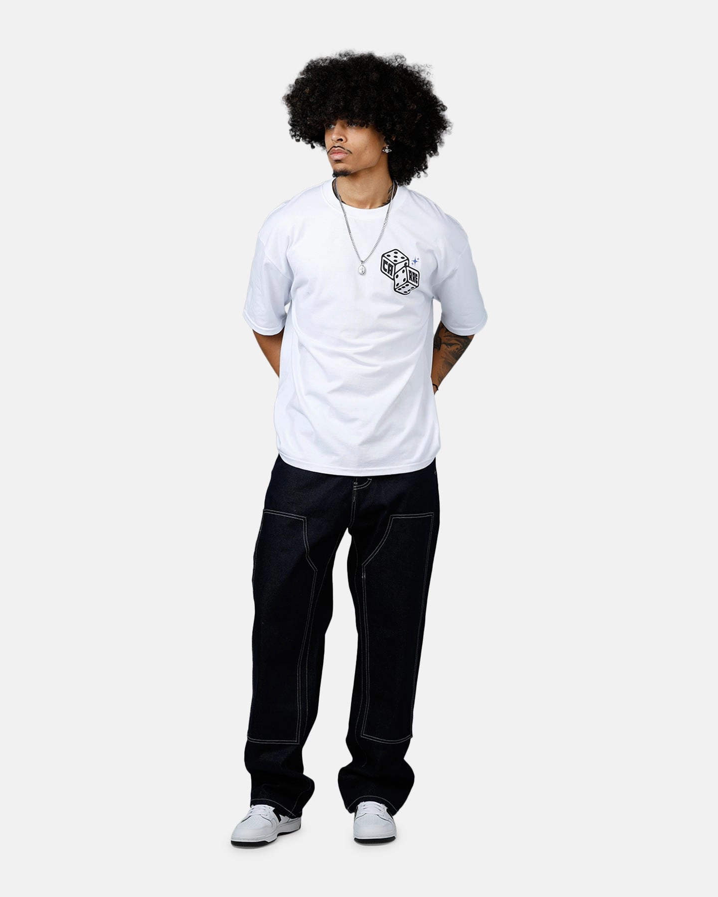 Carre Feeling Lucky T-Shirt White Anti Static Weave Technology Friction Resistant Edges