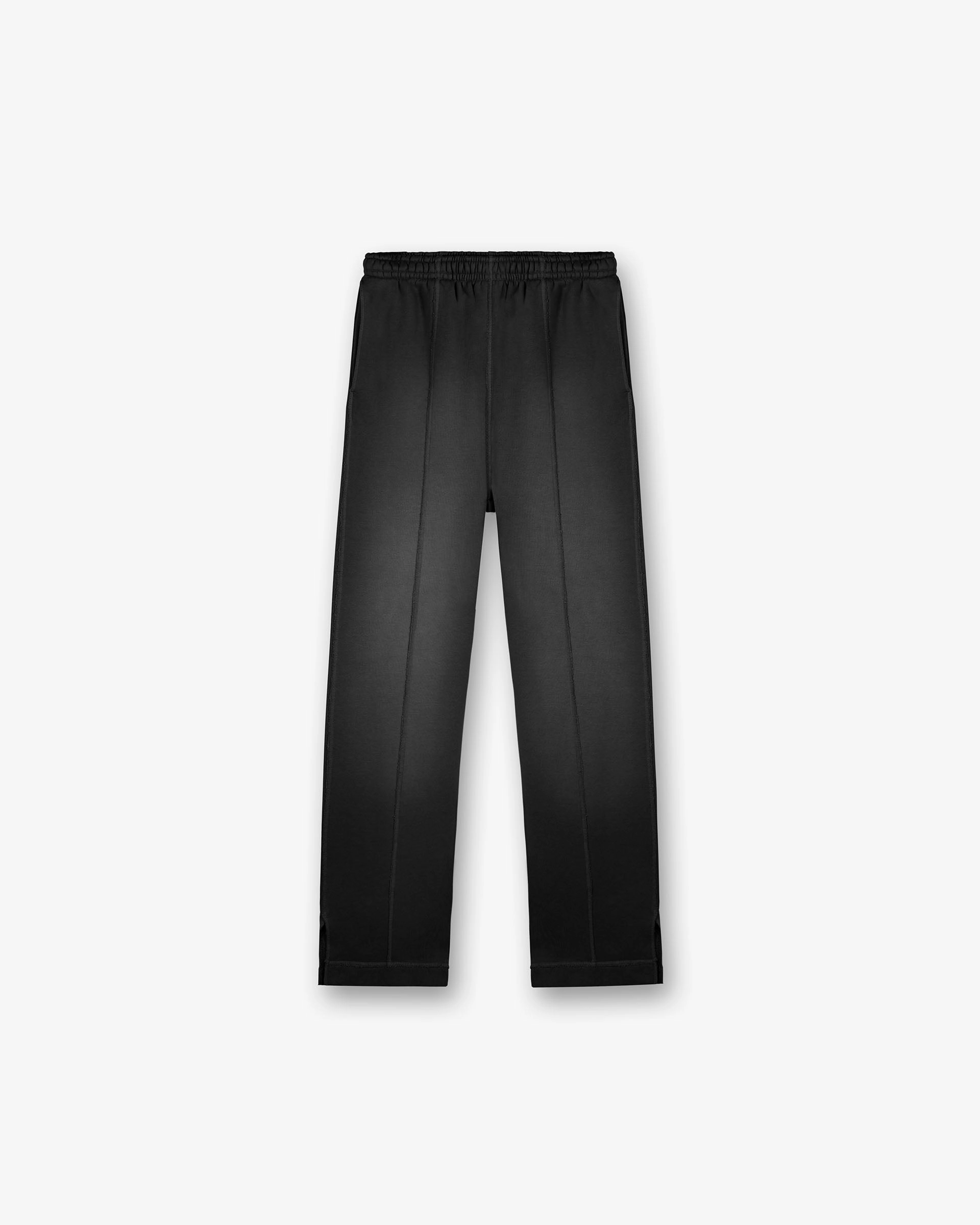 Windproof Membrane Durable Utility Stepped Hem Sweatpants - Stained Black