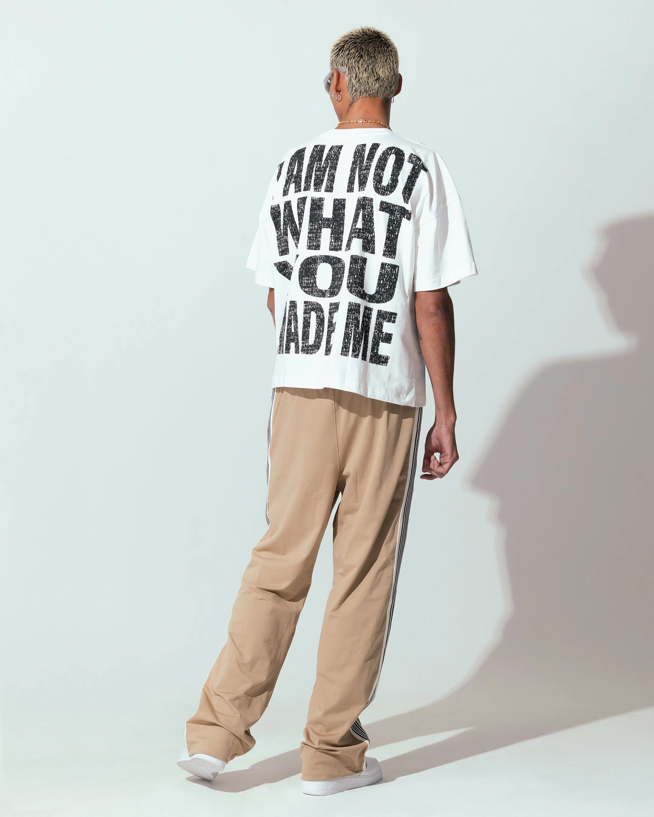 Loiter Repressed Box T-Shirt Off White Hidden Storage Pockets Compact Weave Fabric