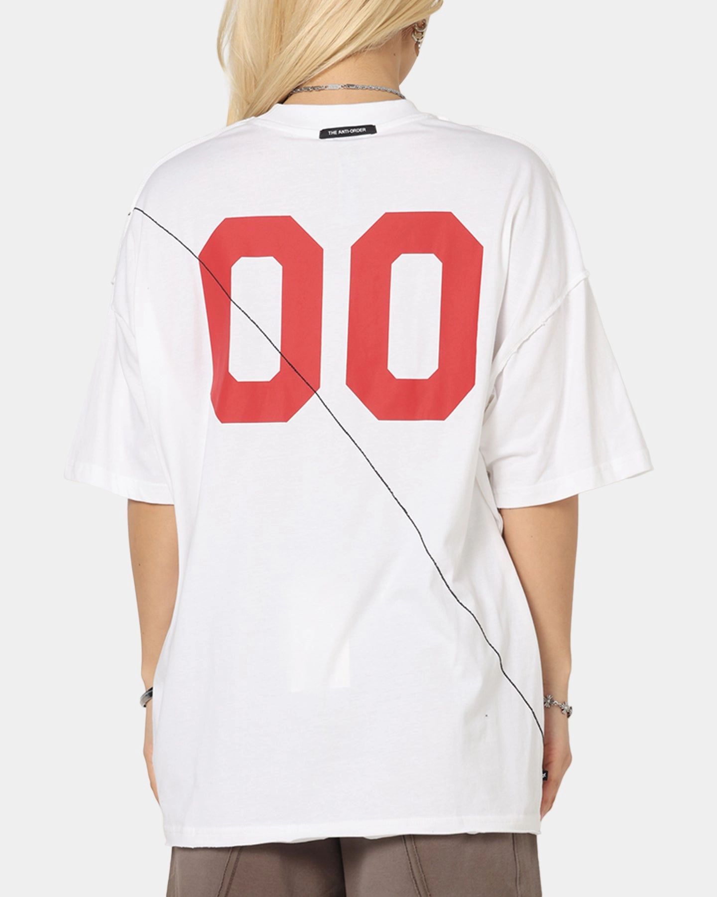 SlipResistant The Anti Order Mosh Non Seam T-Shirt White/Red