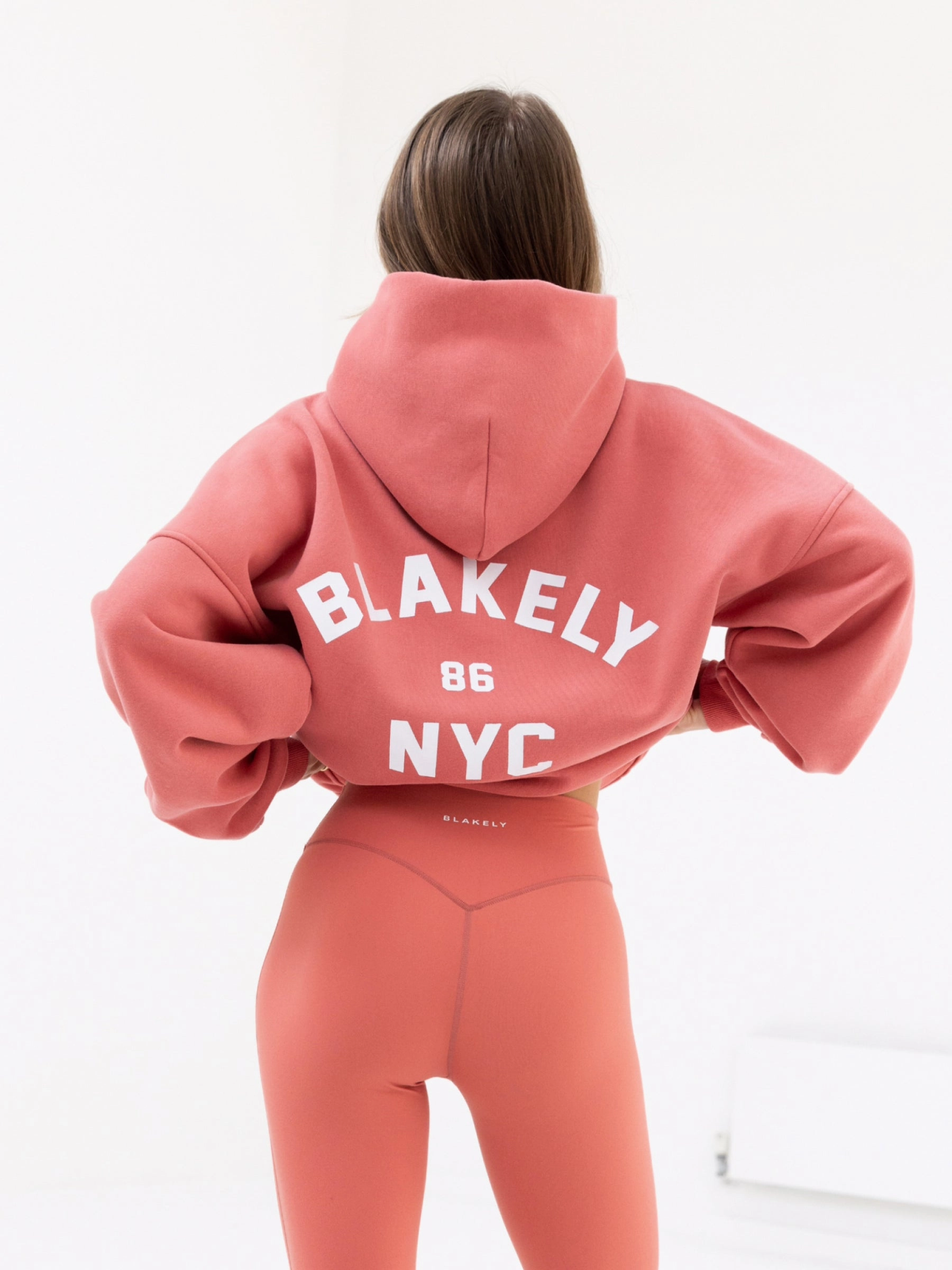 NYC Oversized Hoodie - Sunrise Coral On-The-Go Style