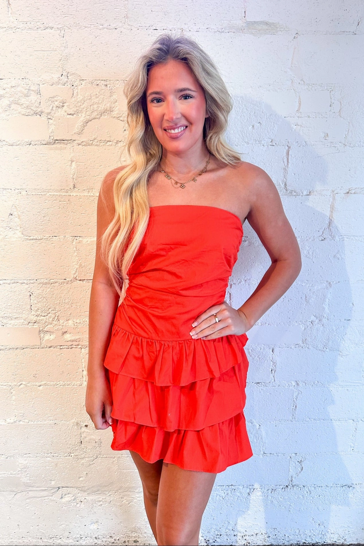 Fitted Base Brie Tiered Dress