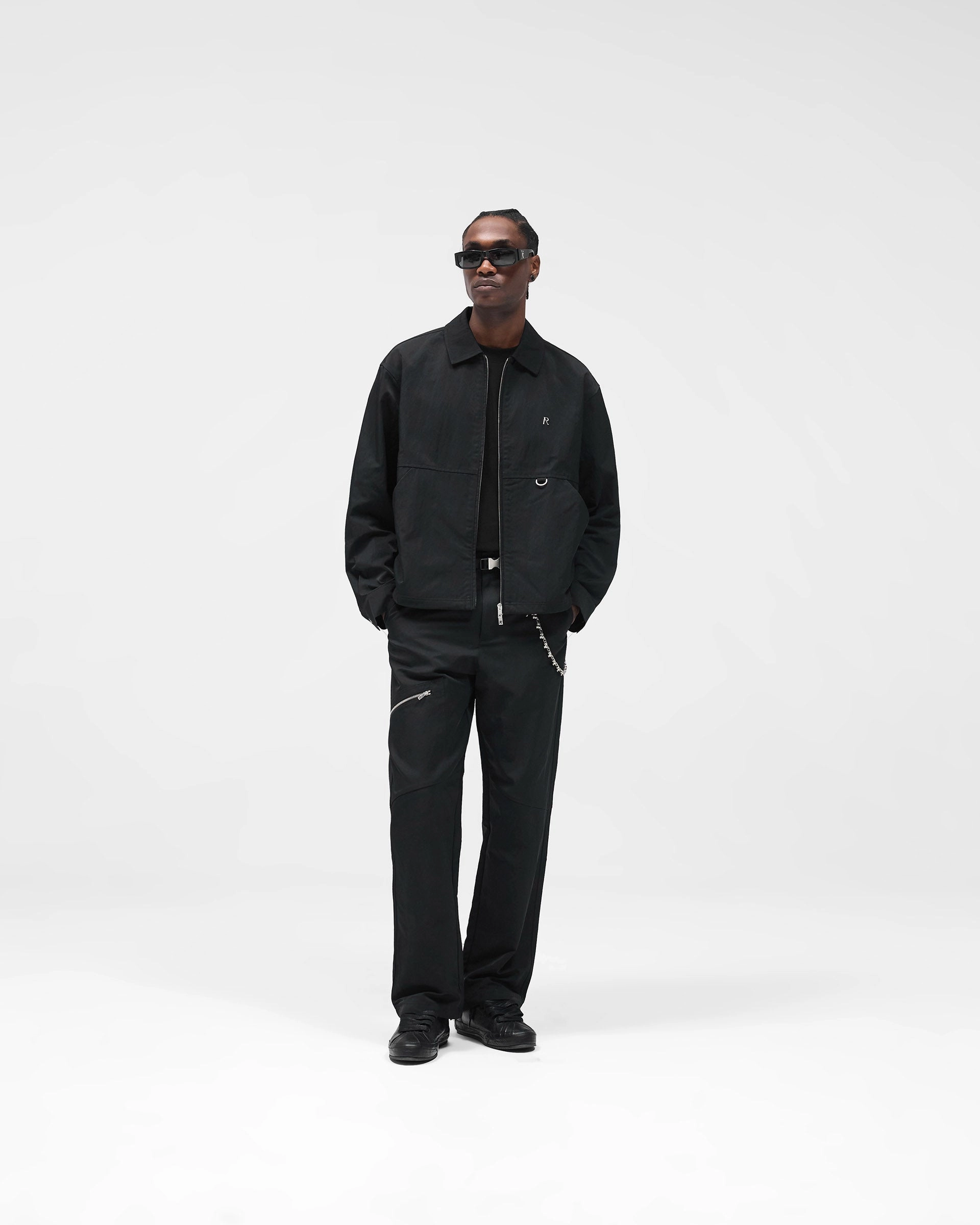 Nylon Workwear Pant - Jet Black Utility pocket