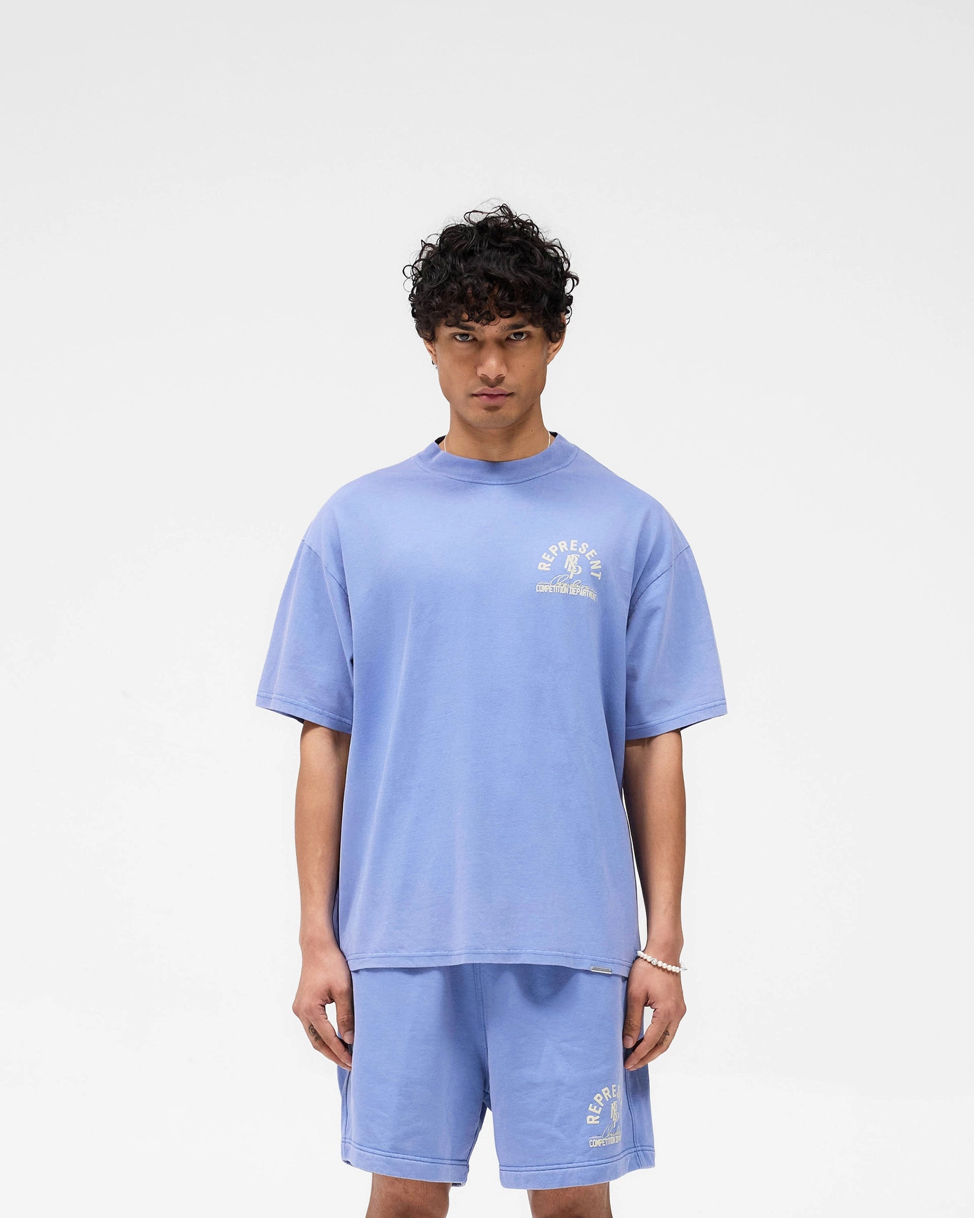 Competition Department T-Shirt - Bright Blue Reinforced Collar Fit for Everyone