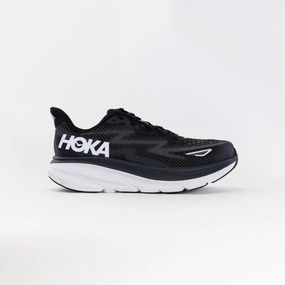 Hoka Clifton 9 (Women's) - Black/White Motion Zone seniors' fitness shoes