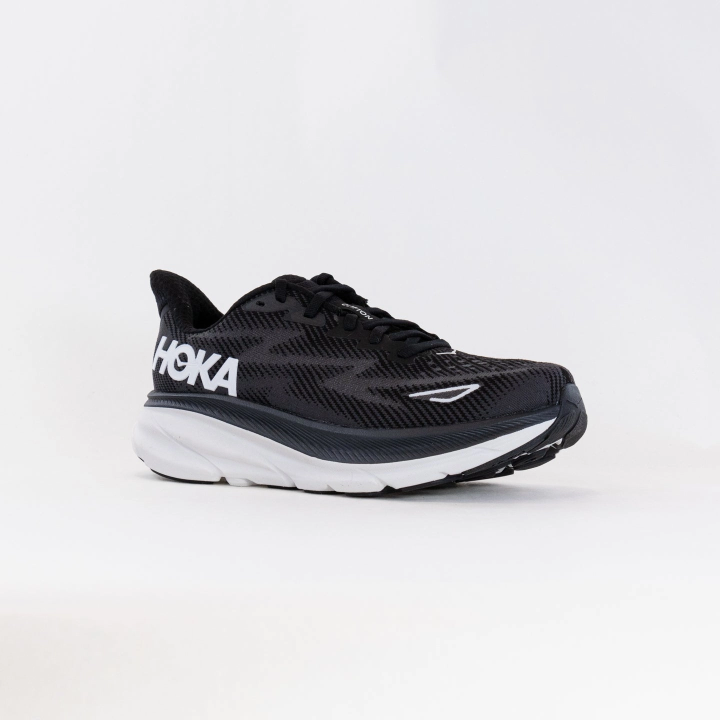 Anti Odour Tech Adjustable Support Structure Hoka Clifton 9 (Women's) - Black/White