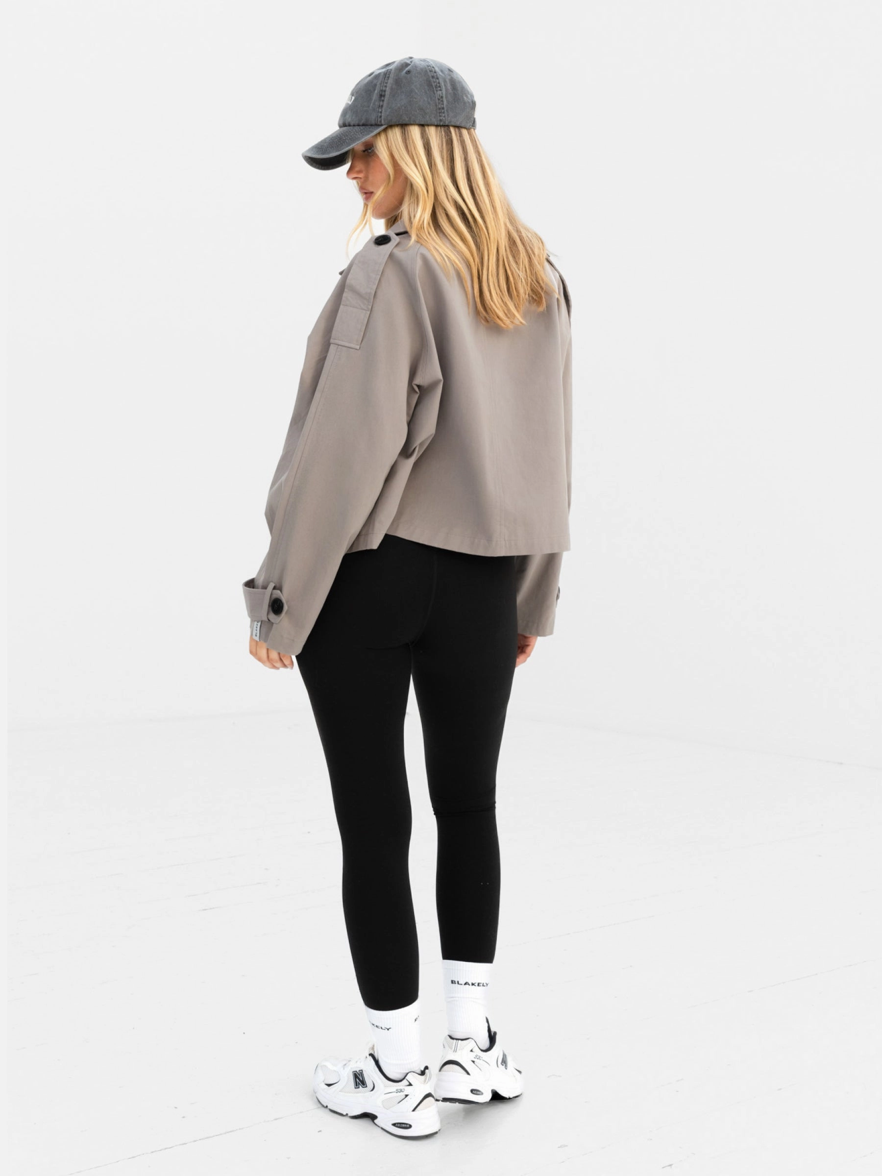 Amara Short Trench Coat - Stone Refined Casual