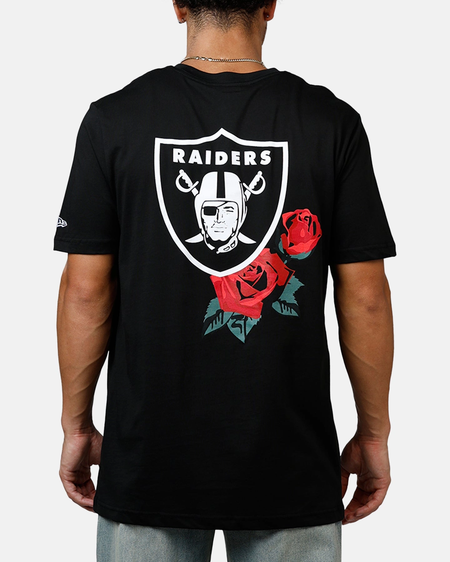 New Era Las Vegas Raiders Rose T-Shirt Black/Red Bound Edges
