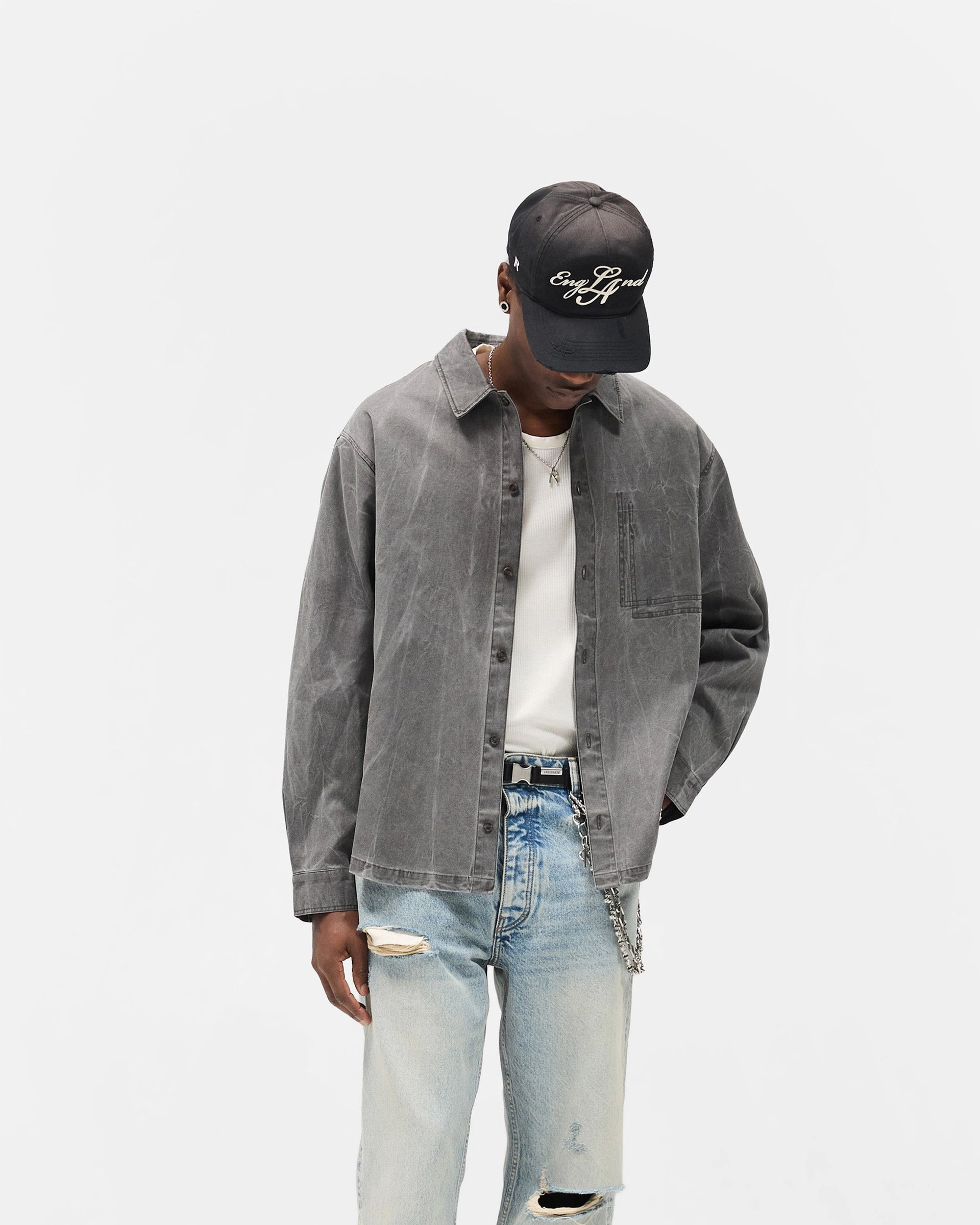 Sustainable Weave Soft Touch Washed Cotton Shirt - Jet Black