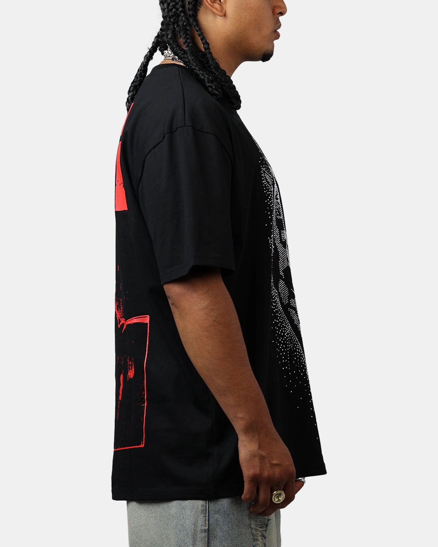 StretchKnit NoRoll Hem Technology Freeze Max Star Wars Darth Maul Shine T-Shirt Black