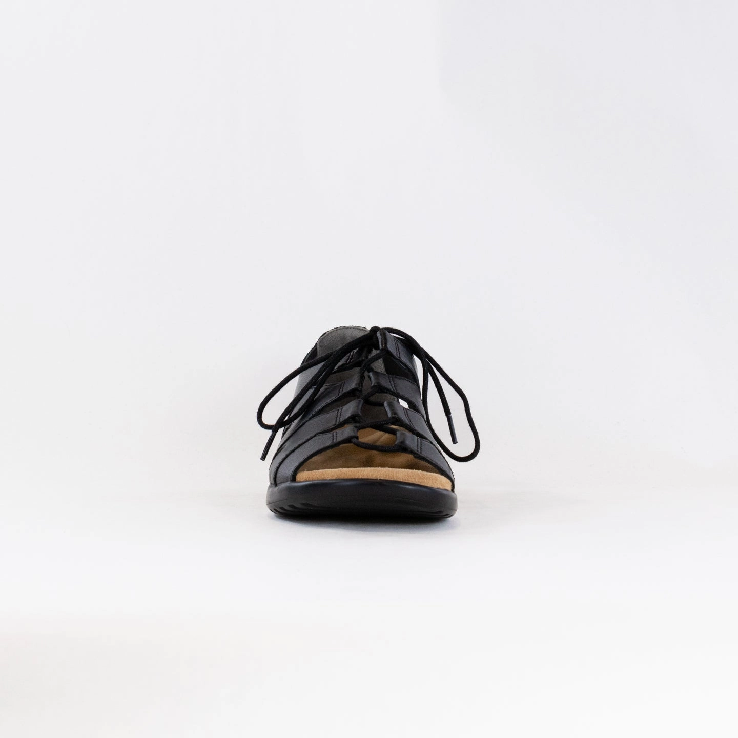 Ziera Barnett Sandal (Women's) - Black Sturdy Sole Construction