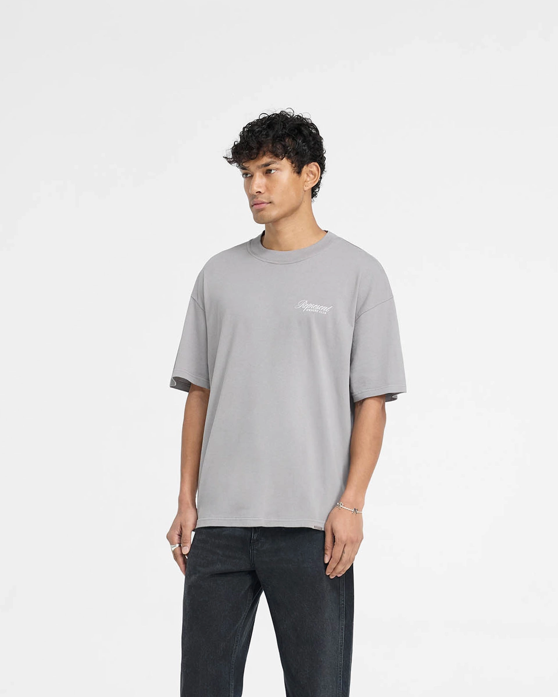 Weekend Fashion Represent Owners Club Script T-Shirt - Slate
