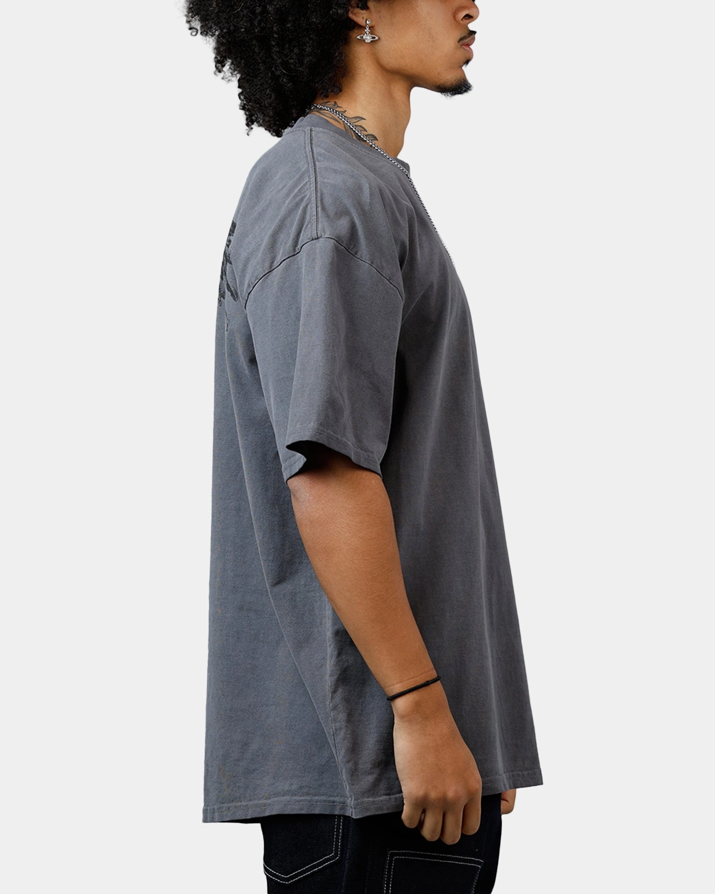 Saint Morta Raven T-Shirt Washed Charcoal Sustainable Manufacturing Process Basic Tank