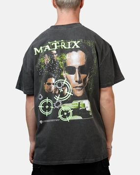 AbrasionResistant Edging American Thrift X The Matrix Neo Bullets Heavyweight T-Shirt Black