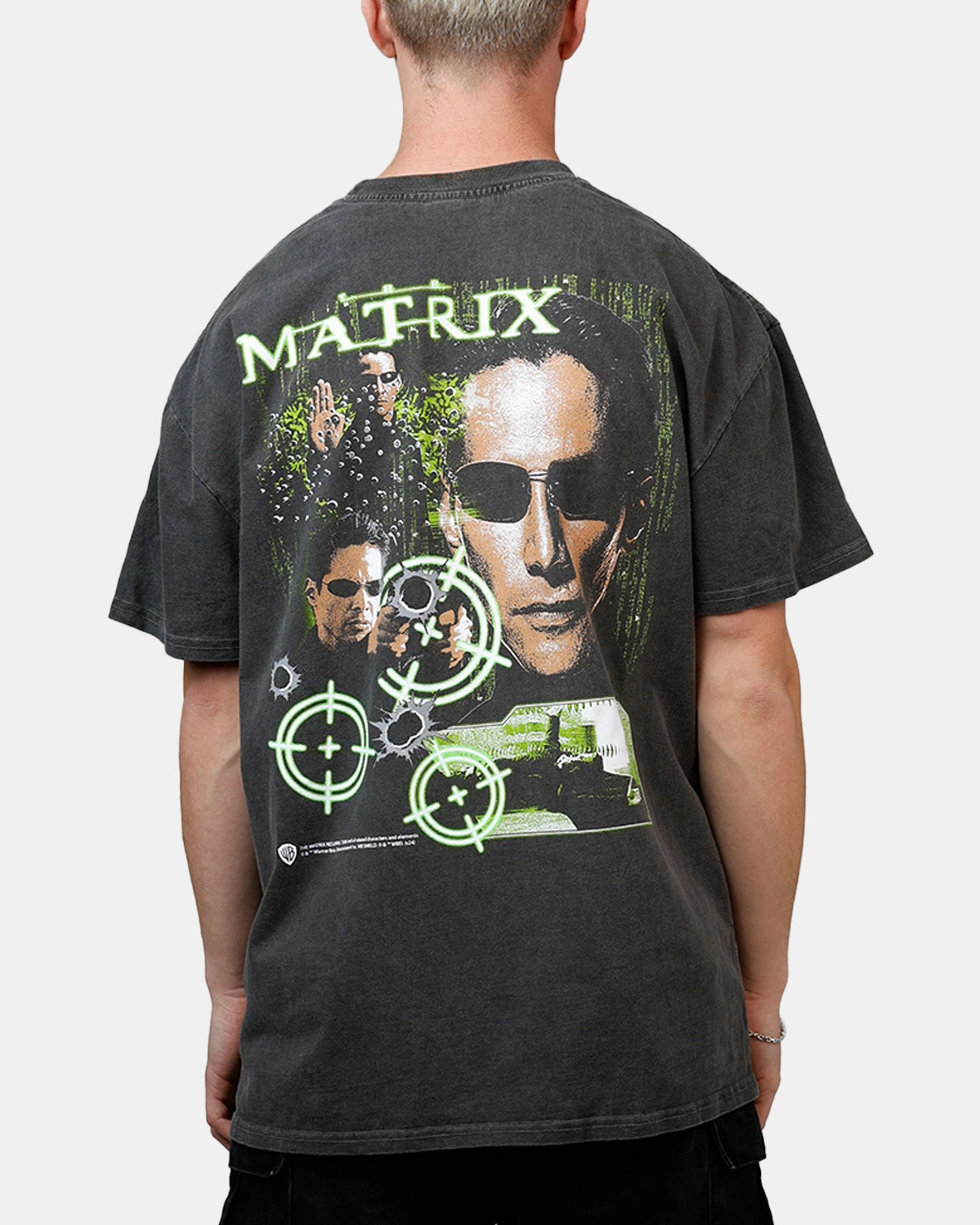 AbrasionResistant Edging American Thrift X The Matrix Neo Bullets Heavyweight T-Shirt Black