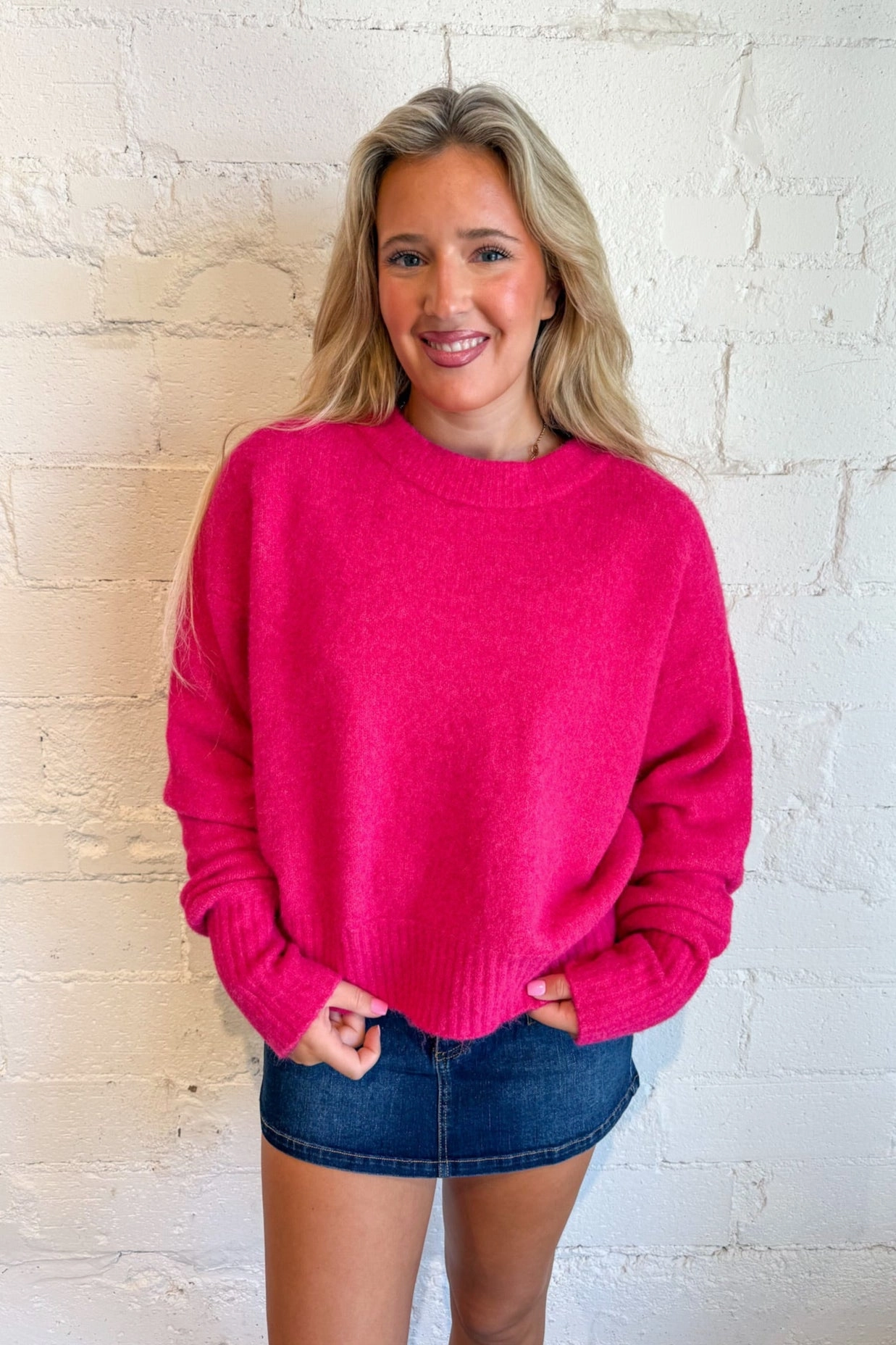 Jaded Sweater Reinforced Neckline Stitching