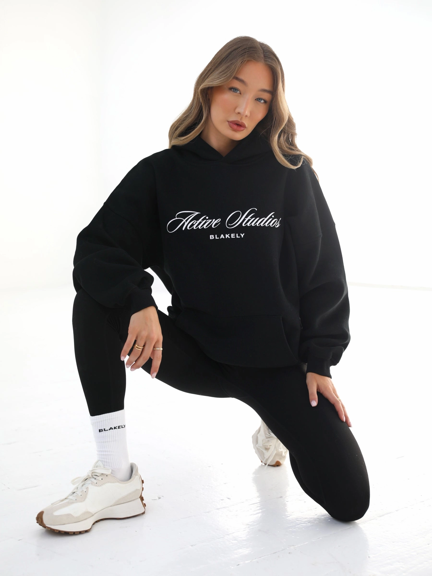 Off Duty Oversized Hoodie - Black desert exploration