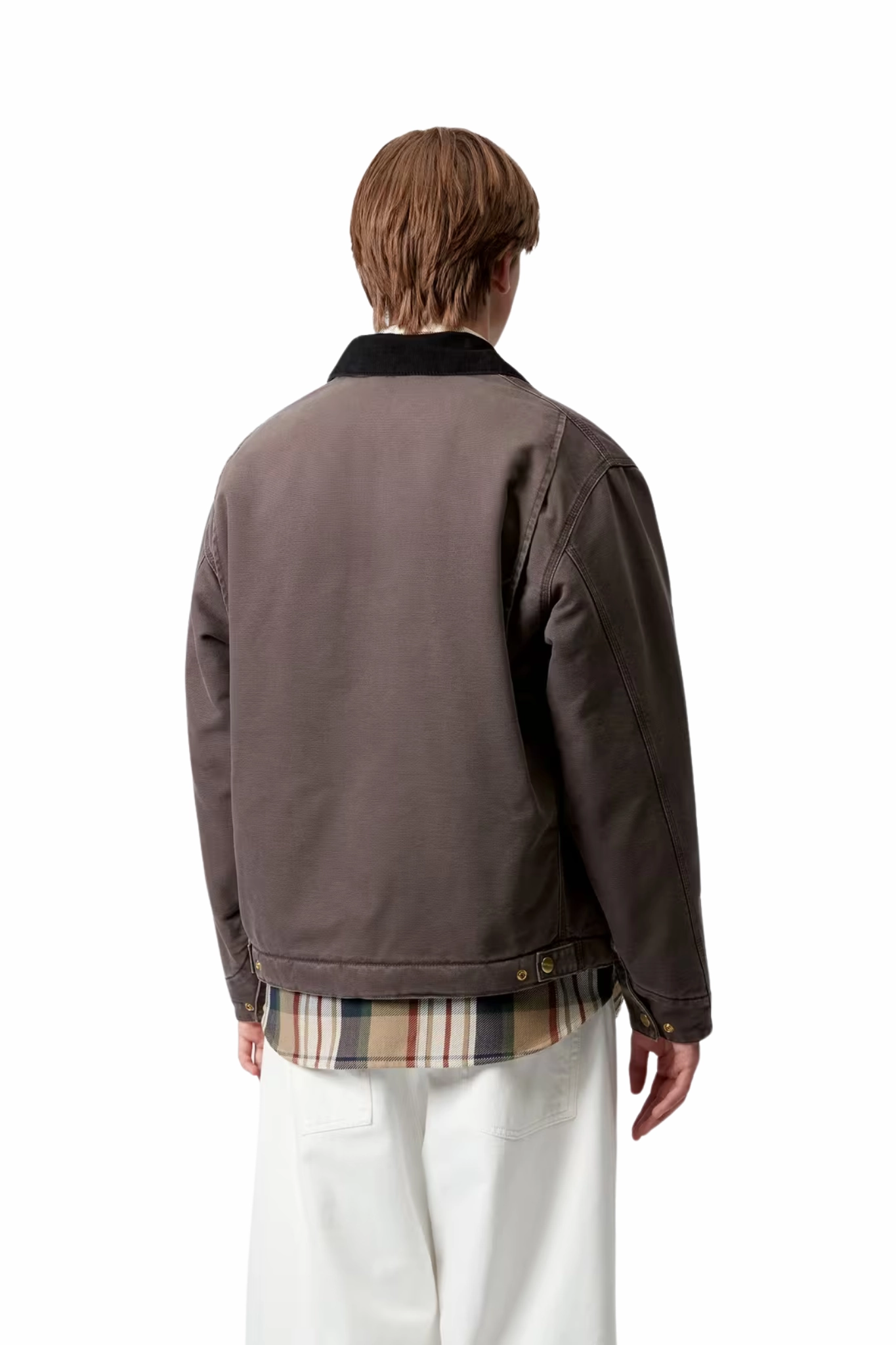 Cozy Texture Compression Layer OG Detroit Jacket in Tobacco