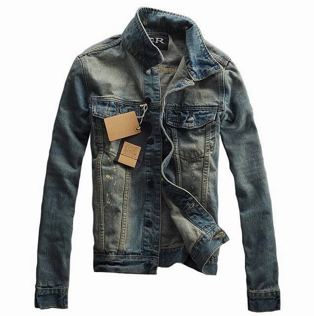 West Louis? Casual Washed Cotton Jeans Jacket Noise Reduction Design