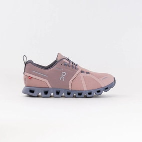 On Cloud 5 Waterproof (Women's) - Rose/Fossil Bounce Back Dynamic Rebound Foam